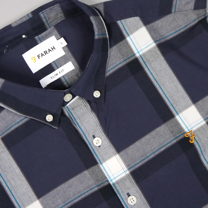 Farah Herne SS Shirt - True Navy-1